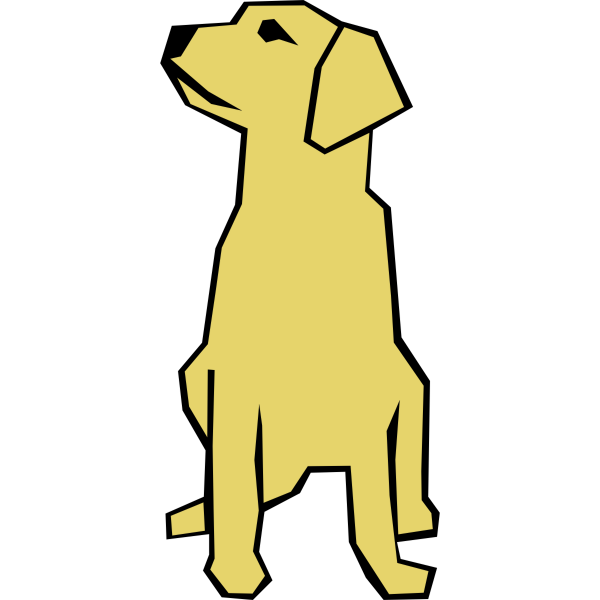 SVG Cartoon dog portrait vector illustration