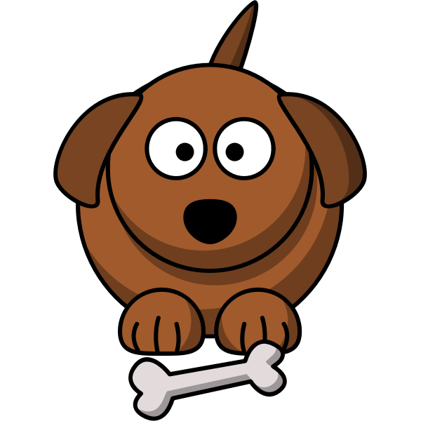 SVG Cartoon dog vector image