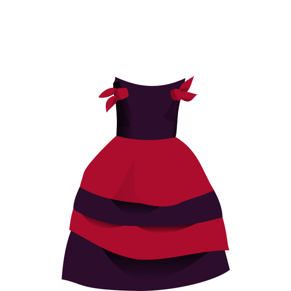 SVG Cartoon dress vector