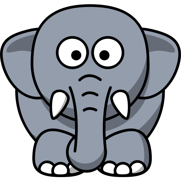 SVG Cartoon elephant