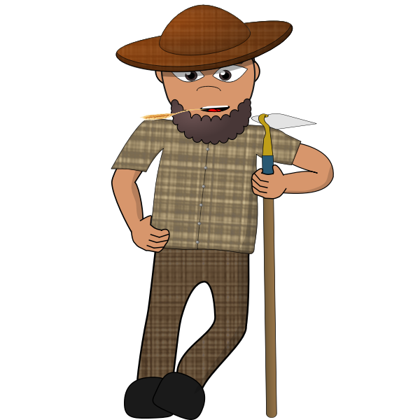 SVG Cartoon farmer