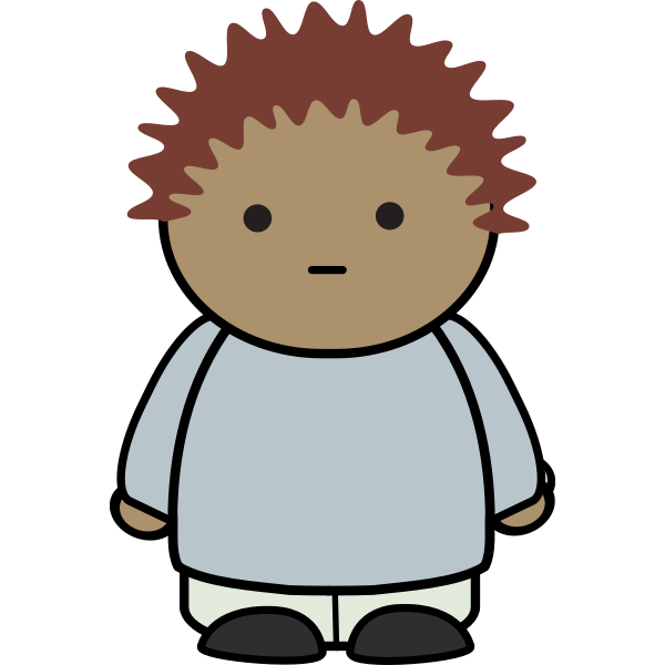 SVG Cartoon fat boy
