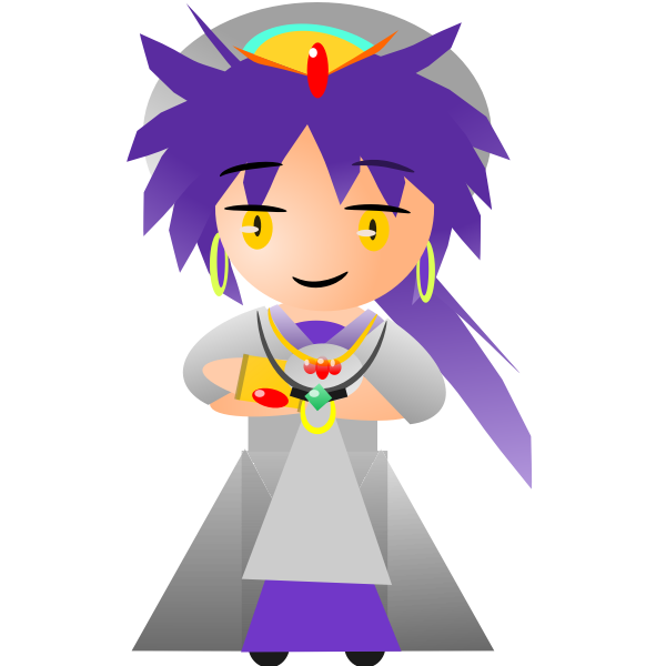 SVG Cartoon fortuneteller