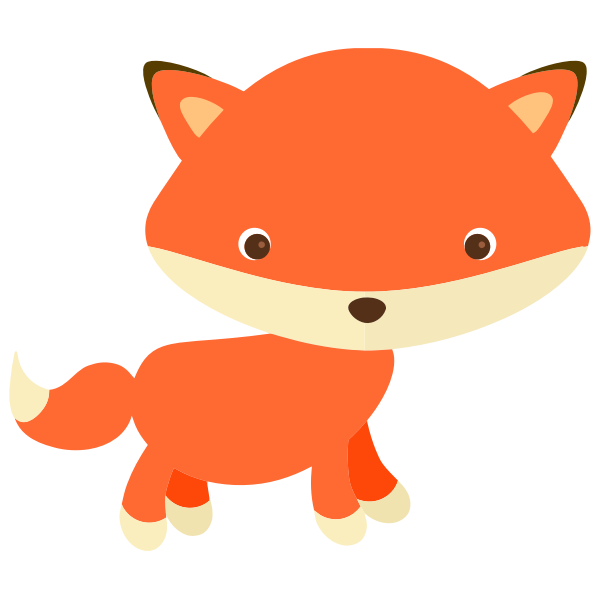 SVG Cartoon fox image