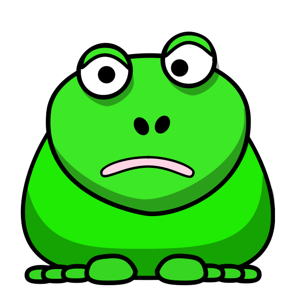 SVG Cartoon Frog