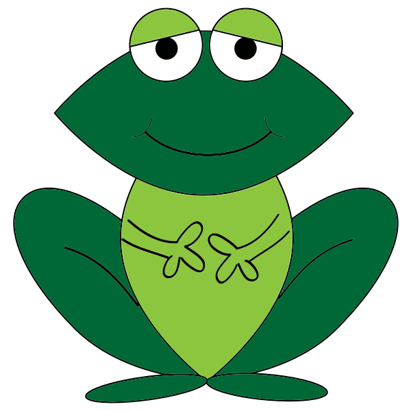 SVG Cartoon frog