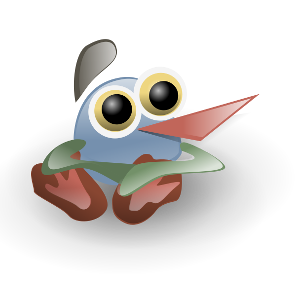 SVG Cartoon frog vector image