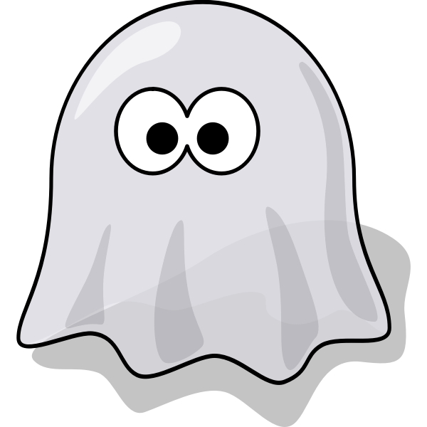 SVG Cartoon ghost vector image