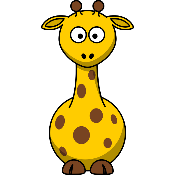 SVG Cartoon giraffe