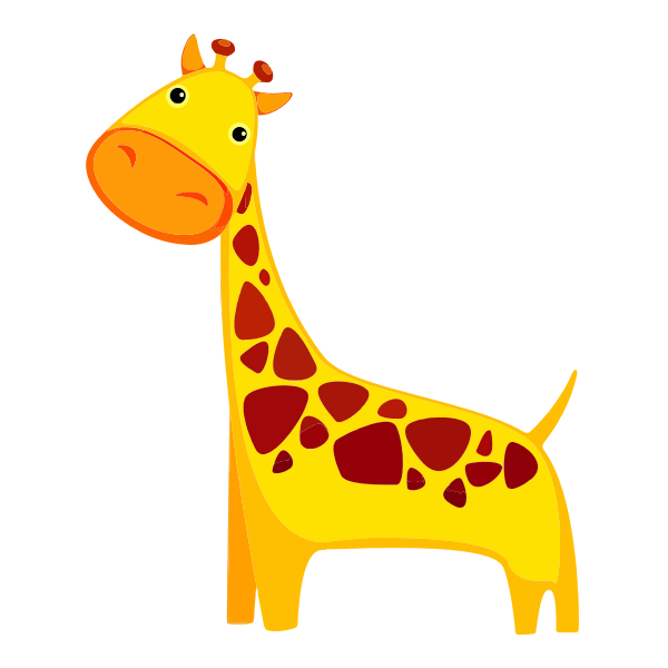 SVG Cartoon giraffe