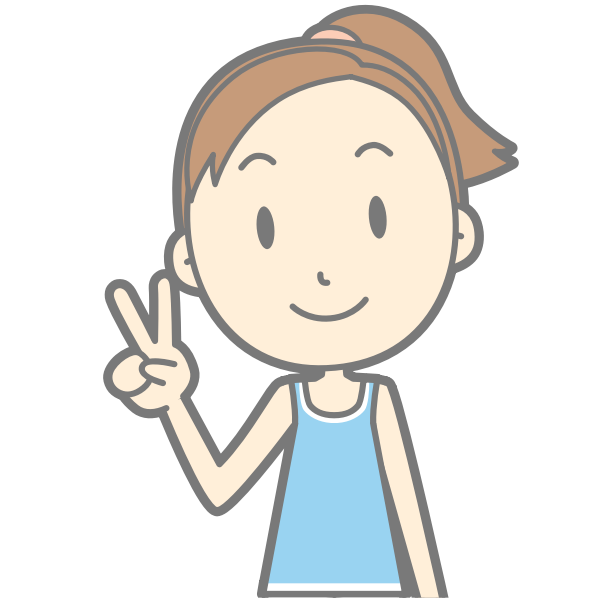 SVG Cartoon girl peace sign