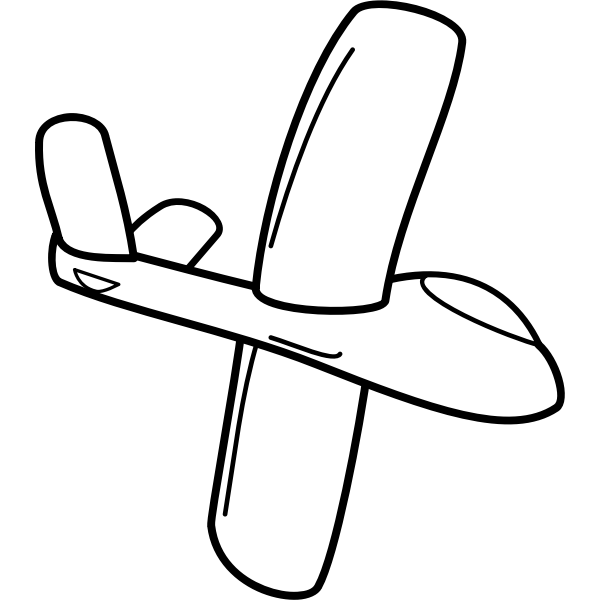 SVG Cartoon glider bottom side