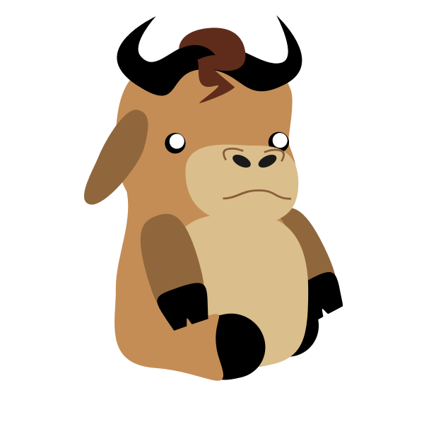 SVG Cartoon gnu