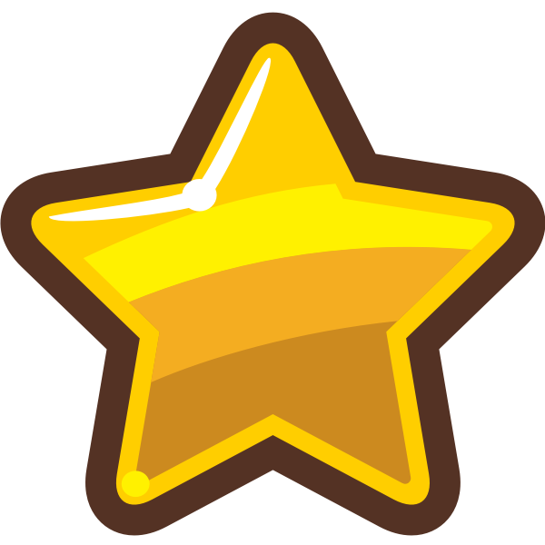 SVG Cartoon gold star
