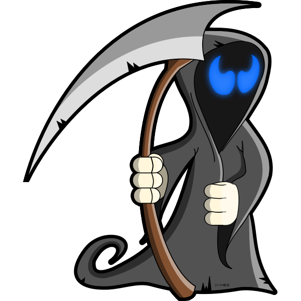 SVG Cartoon grim reaper