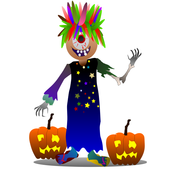 SVG Cartoon Halloween monster