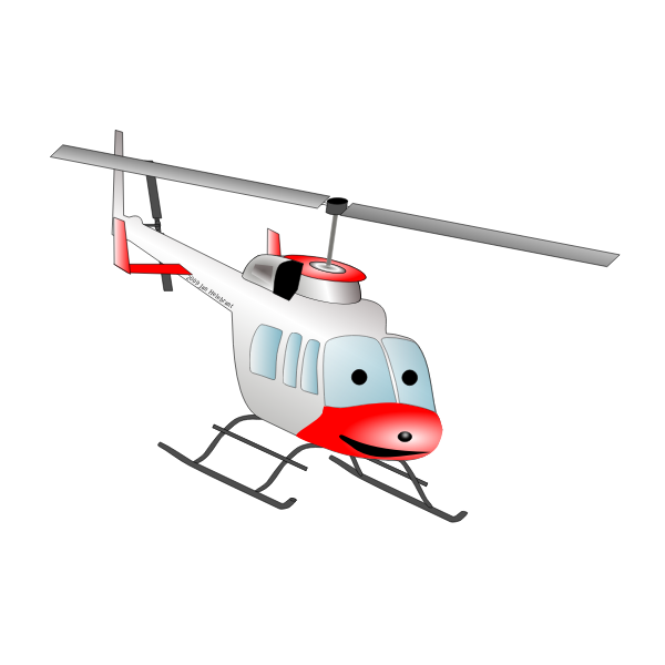 SVG Cartoon helicopter