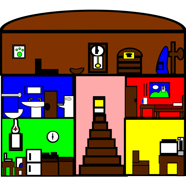 SVG Cartoon house