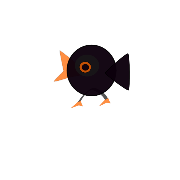 SVG Cartoon image of a bird