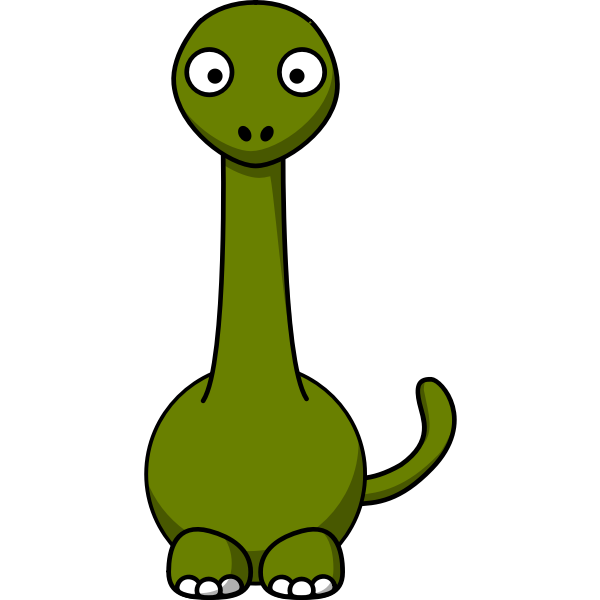 SVG Cartoon image of a dinosaur