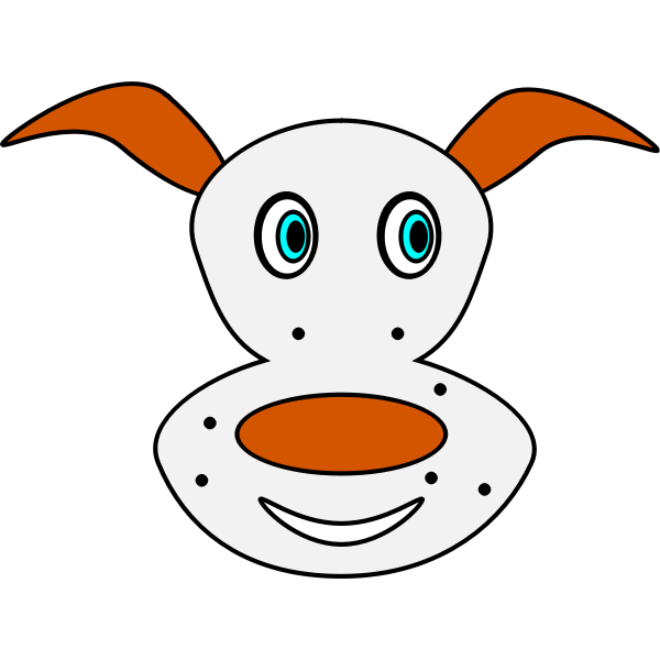 SVG Cartoon image of a dog
