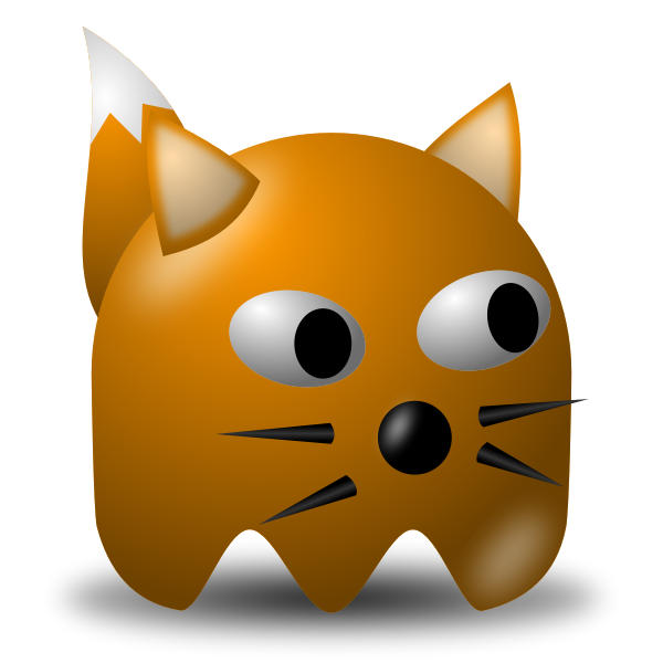 SVG Cartoon image of a fox