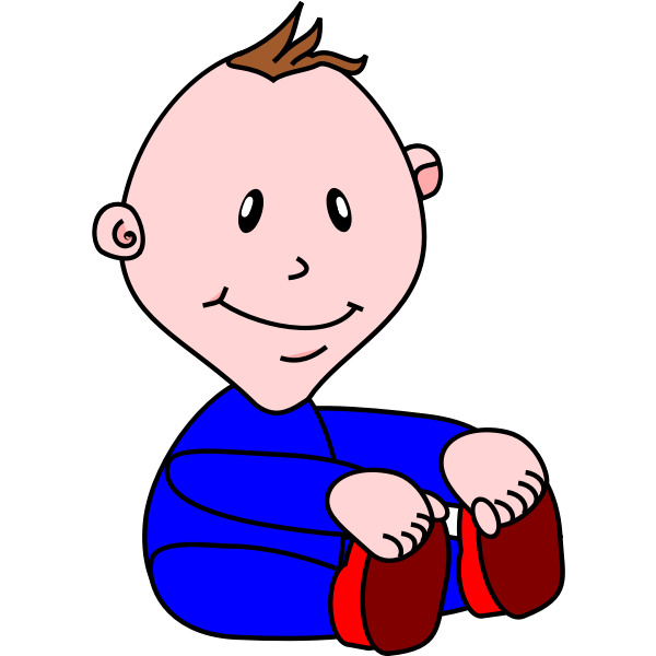 SVG Cartoon image of a kid