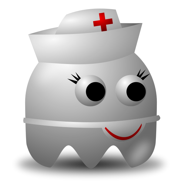 SVG Cartoon image of a nurse