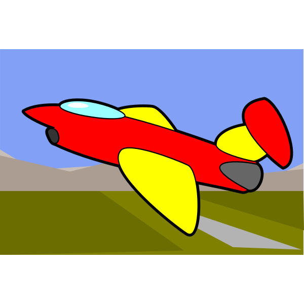 SVG Cartoon image of an aircraft