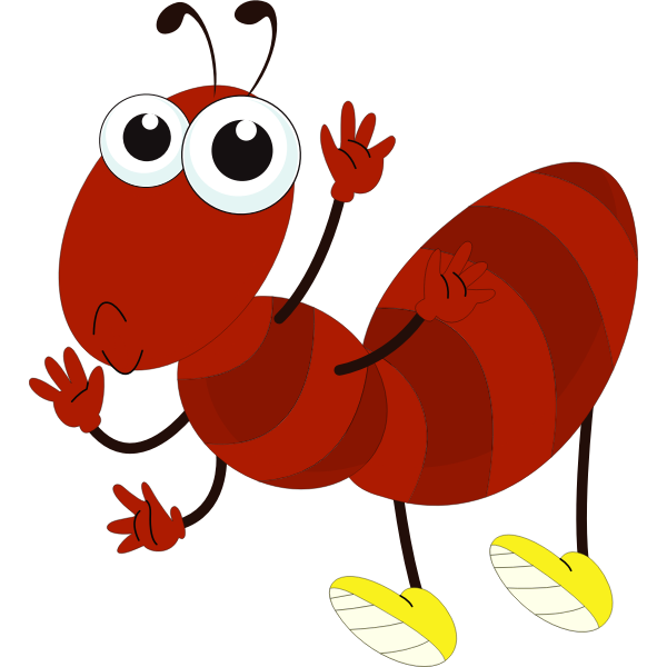 SVG Cartoon image of an ant