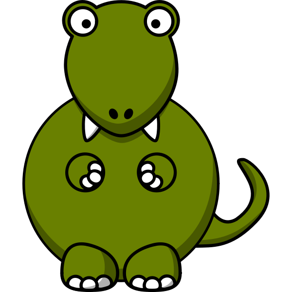 SVG Cartoon image tyrannosaurus rex