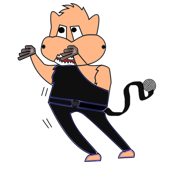SVG Cartoon karate