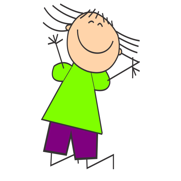 SVG Cartoon kid