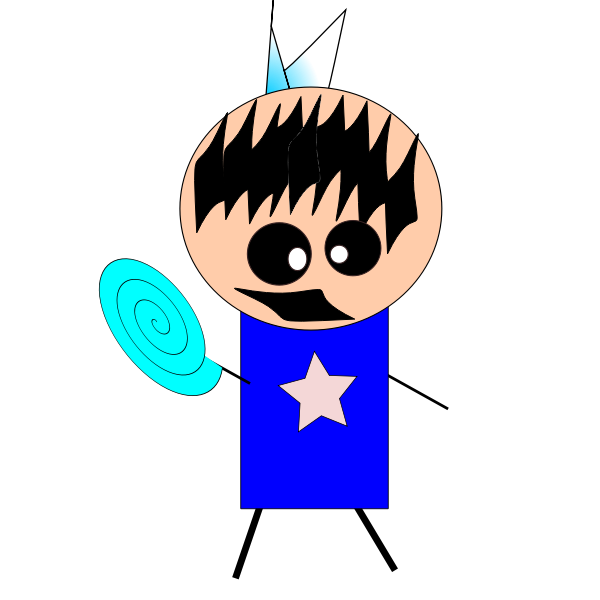 SVG Cartoon kid character