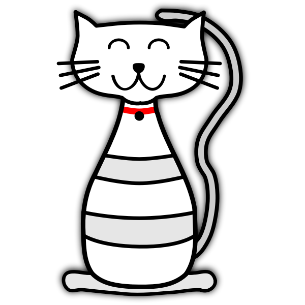 SVG Cartoon kitten image