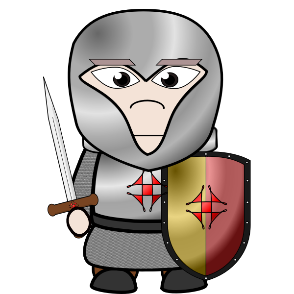 SVG Cartoon knight image