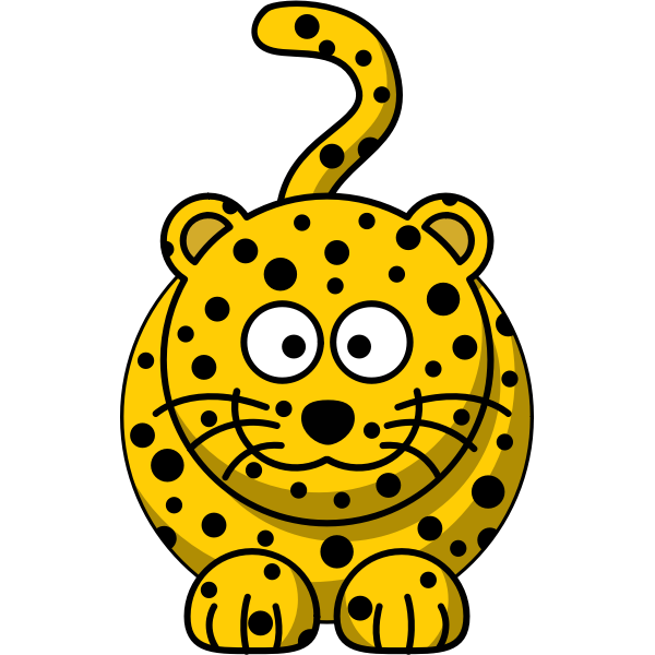 SVG Cartoon leopard