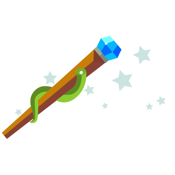 SVG Cartoon magic wand