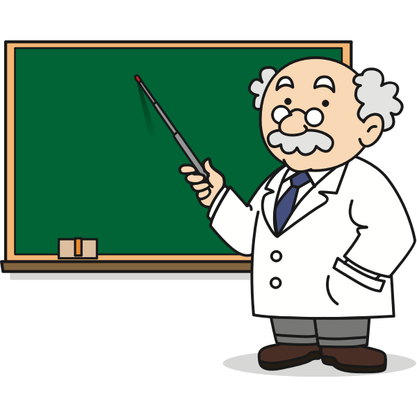SVG Cartoon male teacher