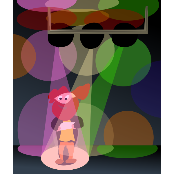 SVG Cartoon man in disco