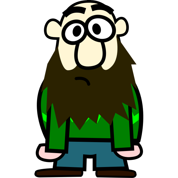 SVG Cartoon man with beard-1574352519