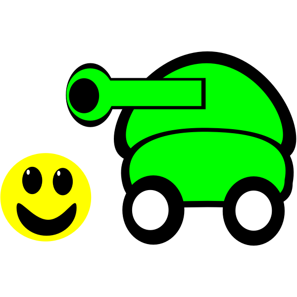 SVG Cartoon military tank