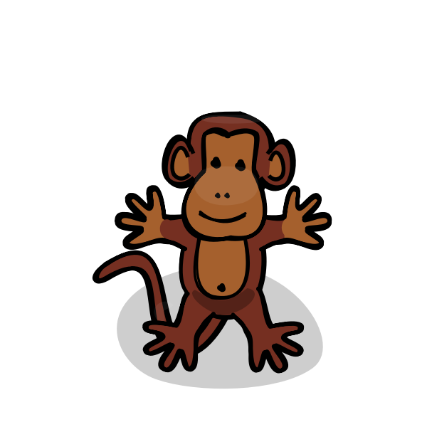SVG Cartoon monkey-1574676377