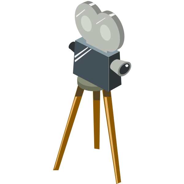 SVG Cartoon movie camera vector drawing