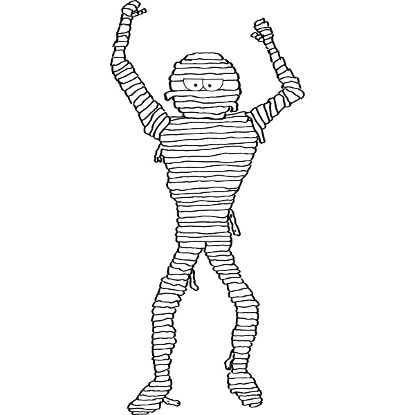 SVG Cartoon mummy