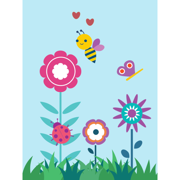 SVG Cartoon nature scene