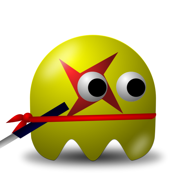 SVG Cartoon ninja