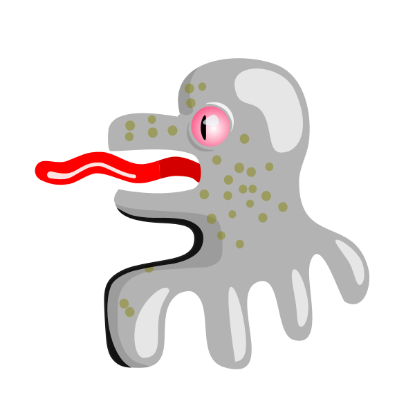 SVG Cartoon octopus