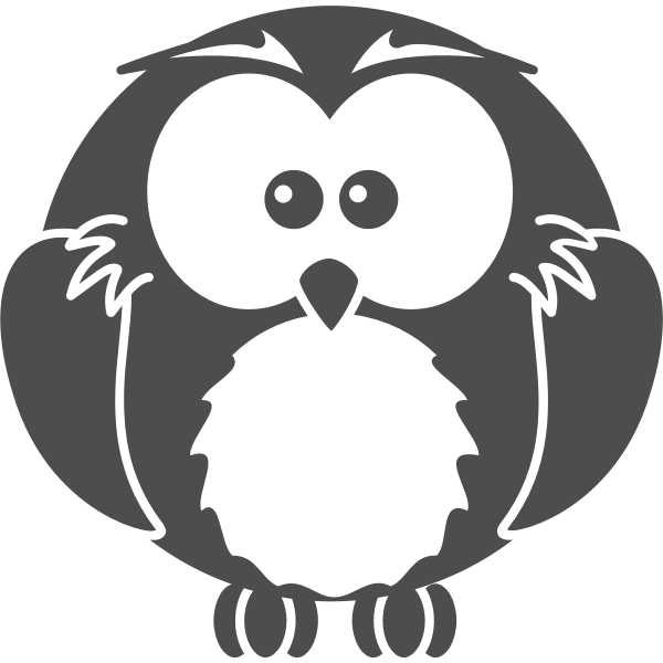SVG Cartoon owl