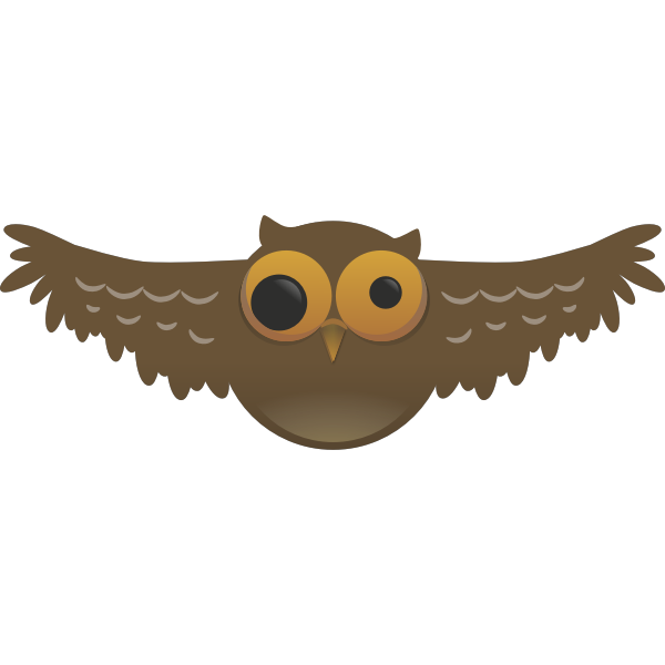 SVG Cartoon Owl Bird